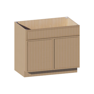 Slim White Oak - 42"W Standard Base Cabinet - homecabinets