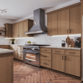 Slim White Oak Shaker 10x10 Kitchen - homecabinets