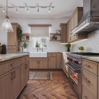 Slim White Oak Shaker 10x10 Kitchen - homecabinets