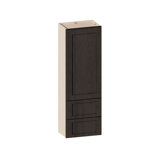 Smokey Ash - 18"W × 54"H Wall Tower Cabinet - homecabinets