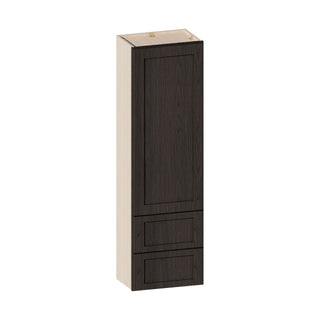 Smokey Ash - 18"W × 60"H Wall Tower Cabinet - homecabinets