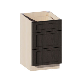 Smokey Ash - 21"W Vanity Drawer Base Cabinet - homecabinets