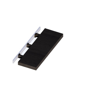 Smokey Ash - 24"W × 2 - 3/16"H Floating Shelf - homecabinets