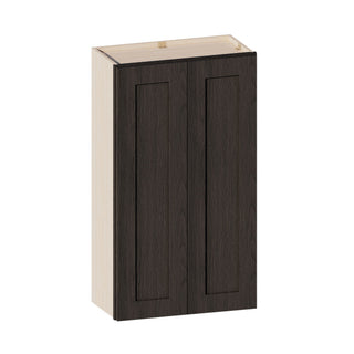 Smokey Ash - 24"W × 42"H Standard Wall Cabinet - homecabinets