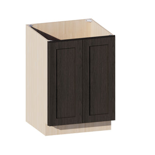 Smokey Ash - 24"W Full - Height Door Base Cabinet - homecabinets