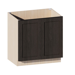 Smokey Ash - 33"W Full - Height Door Base Cabinet - homecabinets