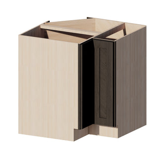 Smokey Ash - 33"W Lazy Susan Base Cabinet - homecabinets