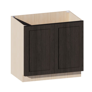Smokey Ash - 36"W Full - Height Door Base Cabinet - homecabinets