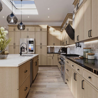 Slim White Oak - 33"W Easy - Reach Base Cabinet - homecabinets