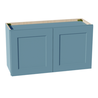 TG - W3318: Soft Green Shaker 33"W x 18"H 2 Doors Standard Wall Bridge Cabinet - homecabinets