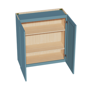 TG - W3336: Soft Green Shaker 33"W x 36"H 2 Doors & 2 Shelves Standard Wall Cabinet - homecabinets