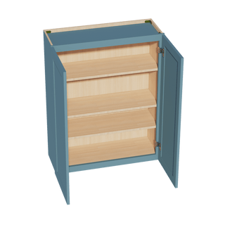 TG - W3342: Soft Green Shaker 33"W x 42"H 2 Doors & 3 Shelves Standard Wall Cabinet - homecabinets