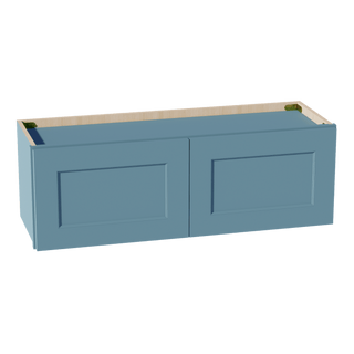 TG - W3612: Soft Green Shaker 36"W x 12"H 2 Doors Standard Wall Bridge Cabinet - homecabinets