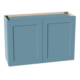 TG - W3624: Soft Green Shaker 36"W x 24"H 2 Doors Standard Wall Bridge Cabinet - homecabinets