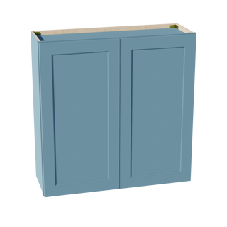 TG - W3636: Soft Green Shaker 36"W x 36"H 2 Doors & 2 Shelves Standard Wall Cabinet - homecabinets