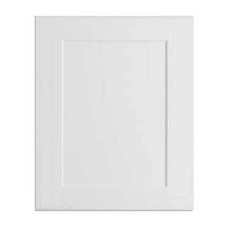 HF-BES12L: Frost White Shaker 12" 4 Shelves End Shelf Corner Base Cabinets (Left Open)