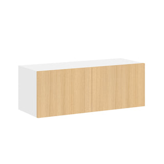 Frameless Oak Blonde - 33"W × 12"H Standard Wall Cabinet