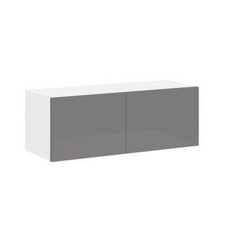 Frameless High-Glossy Gray - 33"W × 12"H Standard Wall Cabinet