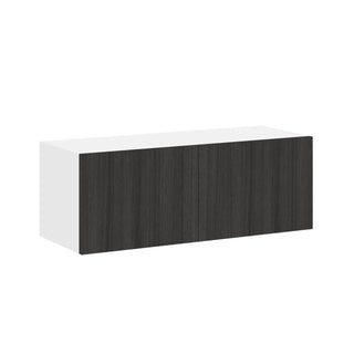 Frameless Oak Shade - 33"W × 12"H Standard Wall Cabinet