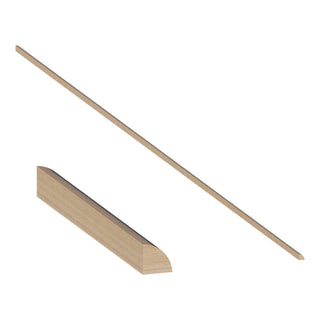 White Oak - 11/16"W × 96"L Quarter Round Shoe Molding - homecabinets