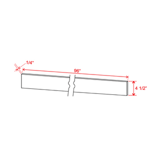 White Oak - 4 - 1/2"W × 96"L Toe Kick - homecabinets