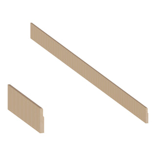 White Oak - 4 - 5/8"W × 96"L Furniture Base Molding - homecabinets